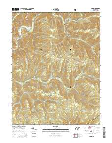 Bergoo 2014 topographic map thumbnail
