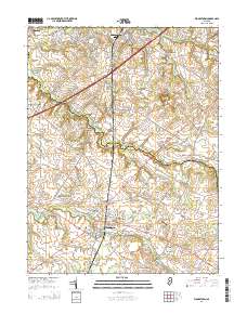 Woodstown 2014 topographic map thumbnail
