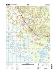 Cedarville 2014 topographic map thumbnail