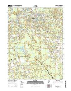 Medford Lakes 2014 topographic map thumbnail