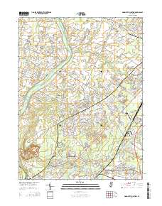 Monmouth Junction 2014 topographic map thumbnail