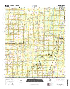 Baconton North 2014 topographic map thumbnail
