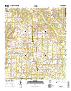 Bluffton 2014 topographic map thumbnail