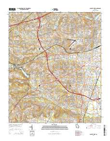 Augusta West 2014 topographic map thumbnail
