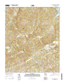 Ball Ground East 2014 topographic map thumbnail