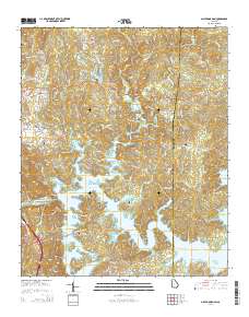 Allatoona Dam 2014 topographic map thumbnail
