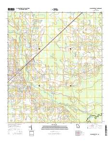 Blackshear East 2014 topographic map thumbnail