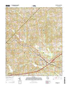 Pendergrass 2014 topographic map thumbnail