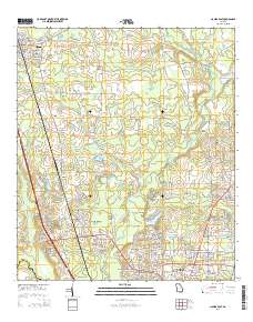 Hahira East 2014 topographic map thumbnail