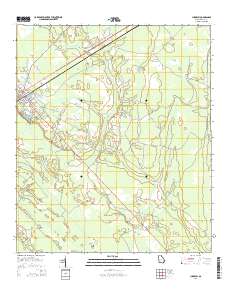 Ludowici 2014 topographic map thumbnail
