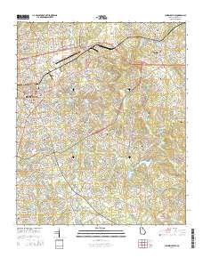 Lawrenceville 2014 topographic map thumbnail