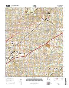 Norcross 2014 topographic map thumbnail