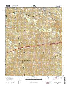 Tallapoosa South 2014 topographic map thumbnail