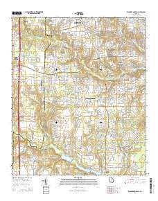 Warner Robins SW 2014 topographic map thumbnail