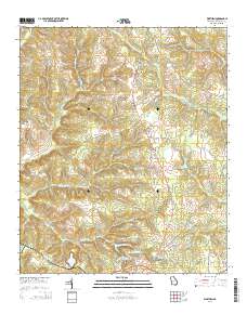 Warthen 2014 topographic map thumbnail