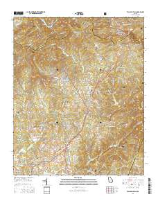 Tallulah Falls 2014 topographic map thumbnail