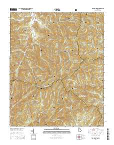 Tray Mountain 2014 topographic map thumbnail