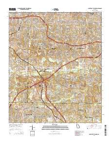 Southeast Atlanta 2014 topographic map thumbnail