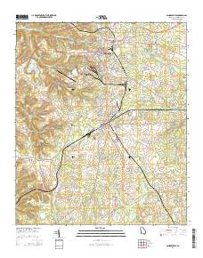 Sandersville 2014 topographic map thumbnail