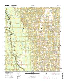 Uvalda 2014 topographic map thumbnail