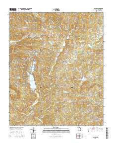 Waleska 2014 topographic map thumbnail