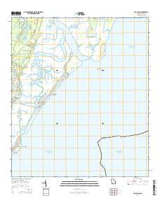 Sea Island 2014 topographic map thumbnail