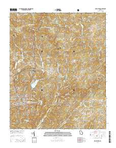 Dahlonega 2014 topographic map thumbnail