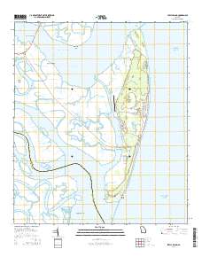 Jekyll Island 2014 topographic map thumbnail