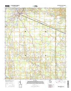 Hazlehurst South 2014 topographic map thumbnail