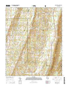 Nickajack Gap 2014 topographic map thumbnail