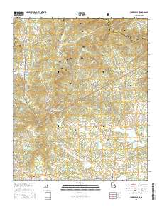 Clarkesville NE 2014 topographic map thumbnail