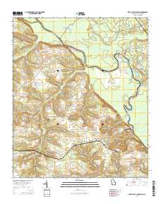 Shell Bluff Landing 2014 topographic map thumbnail