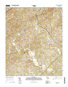 Gillsville 2014 topographic map thumbnail