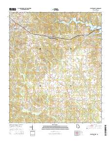 Elberton East 2014 topographic map thumbnail