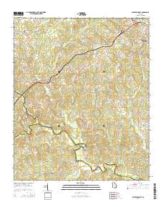 Elberton West 2014 topographic map thumbnail
