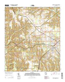 Fort Valley West 2014 topographic map thumbnail