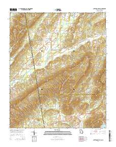 Chattoogaville 2014 topographic map thumbnail