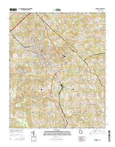 Commerce 2014 topographic map thumbnail