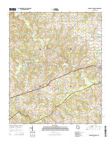Danielsville South 2014 topographic map thumbnail