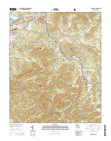 Coosa Bald 2014 topographic map thumbnail