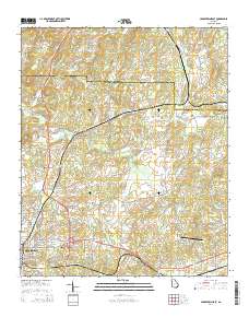 Cedartown East 2014 topographic map thumbnail