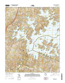 Buford Dam 2014 topographic map thumbnail