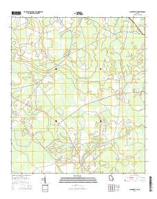 Glennville SE 2014 topographic map thumbnail