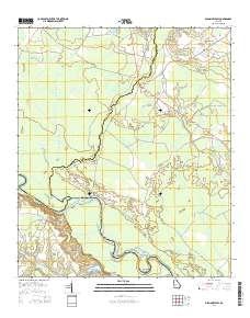 Glennville SW 2014 topographic map thumbnail