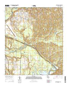 Fort Benning 2014 topographic map thumbnail