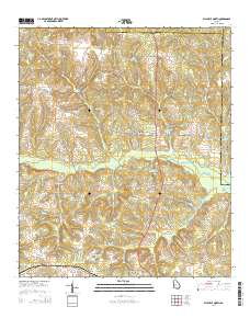 Ellaville North 2014 topographic map thumbnail