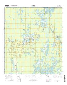 Dinner Pond 2014 topographic map thumbnail