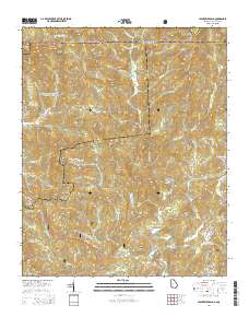 Hightower Bald 2014 topographic map thumbnail