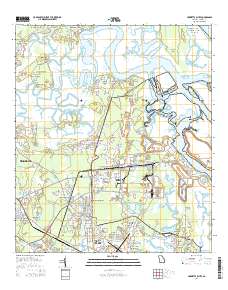 Harrietts Bluff 2014 topographic map thumbnail