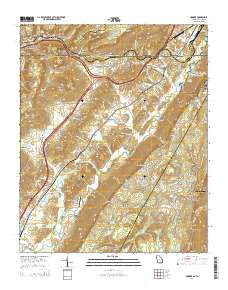 Hooker 2014 topographic map thumbnail